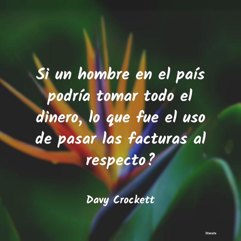 Frases de Davy Crockett