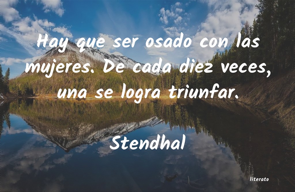 frases de Stendhal