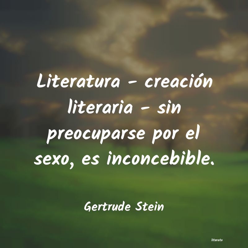 frases de Gertrude Stein