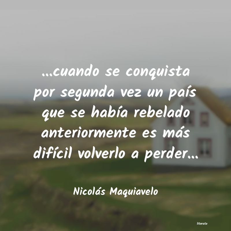 Frases de Nicolás Maquiavelo