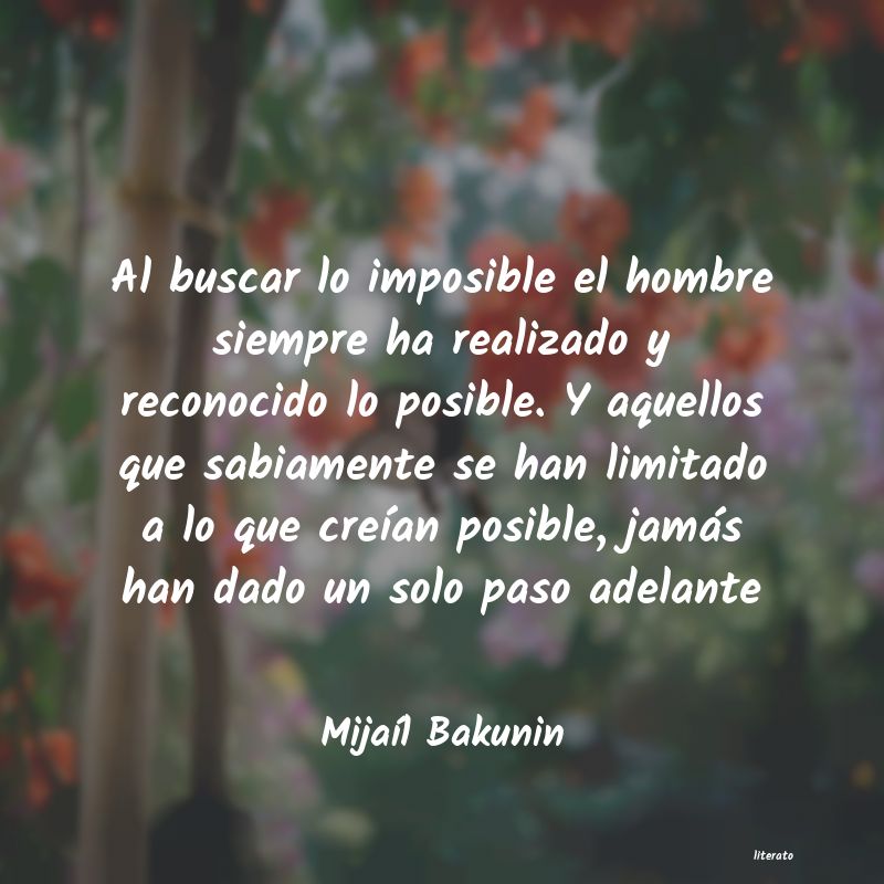 Frases de Mijaíl Bakunin