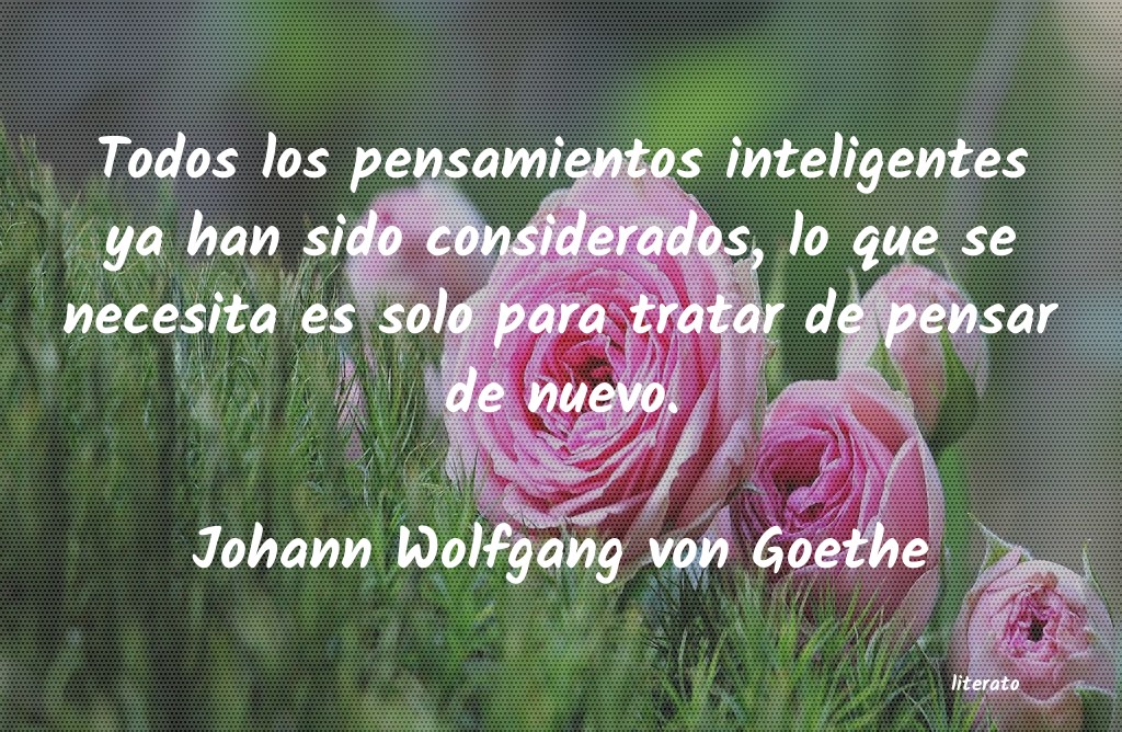 Frases de Johann Wolfgang von Goethe