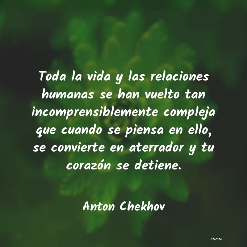 frases de Anton Chekhov