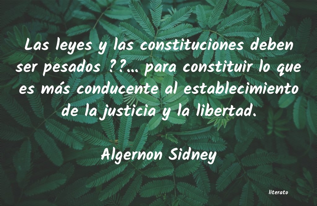 frases de Algernon Sidney