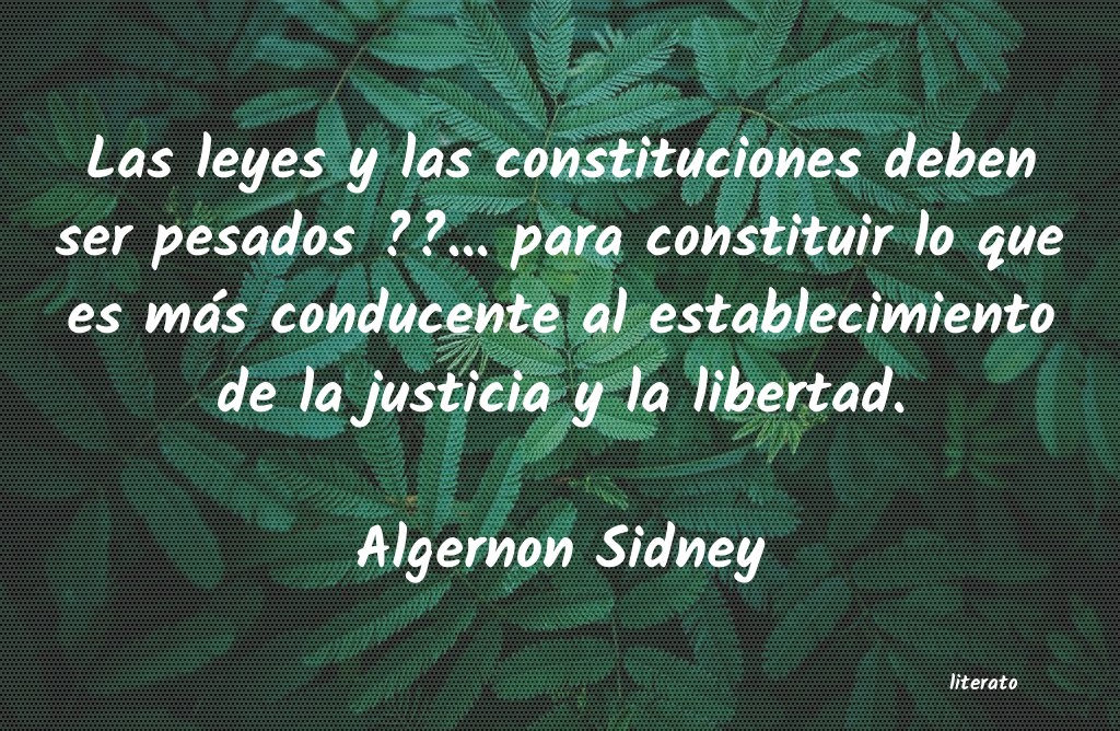 Frases de Algernon Sidney