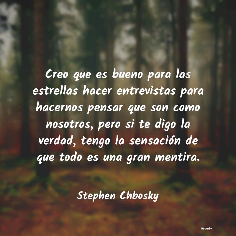 Frases de Stephen Chbosky