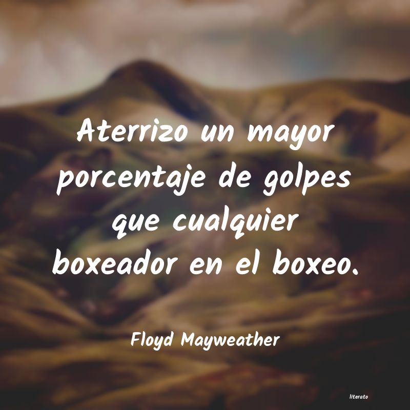 frases de Floyd Mayweather