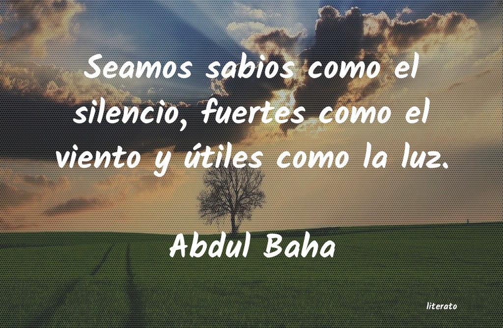 frases de Abdul Baha