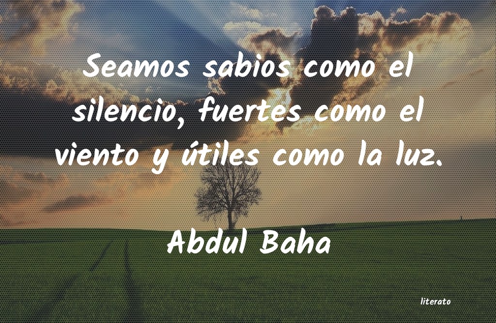 Frases de Abdul Baha