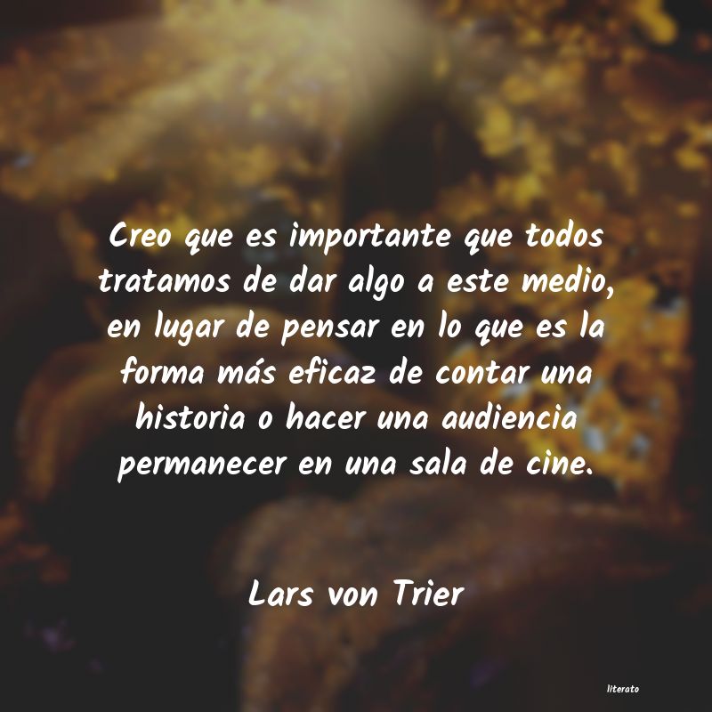 frases de Lars von Trier