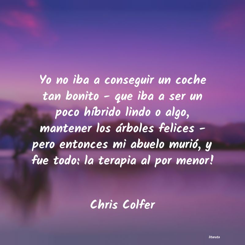 frases de Chris Colfer