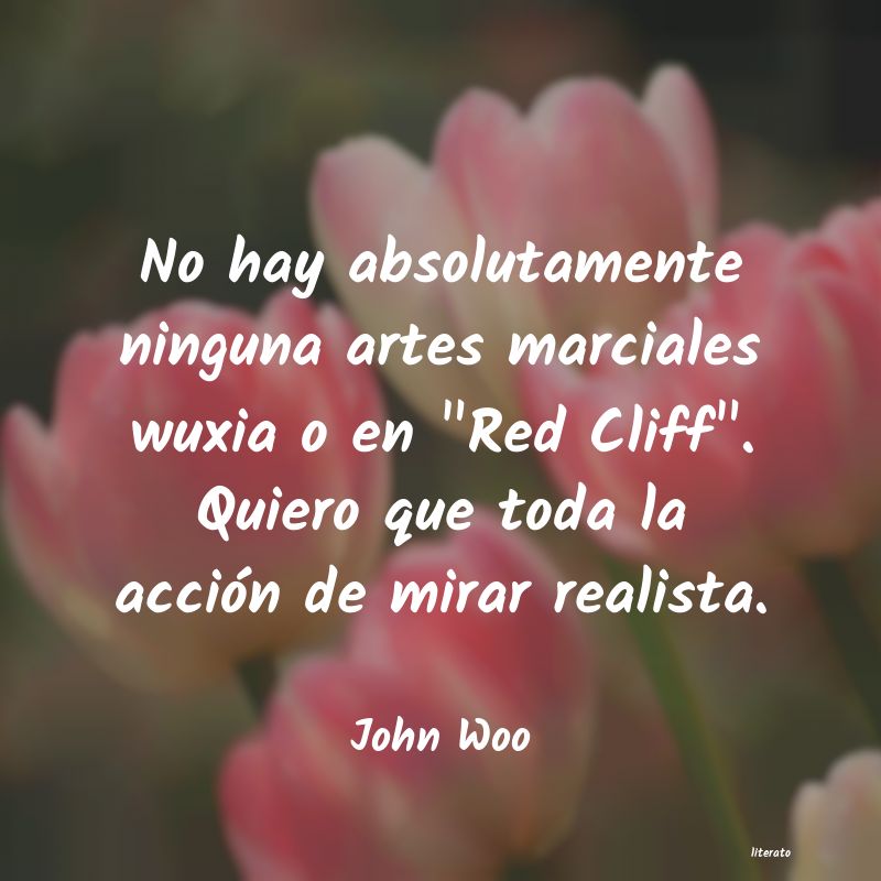 Frases de John Woo