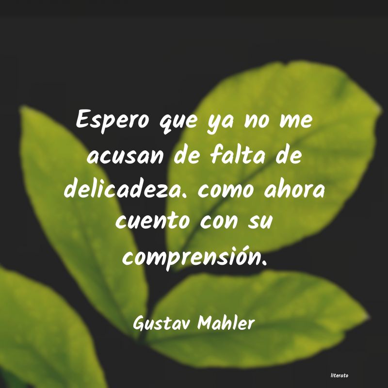 Frases de Gustav Mahler