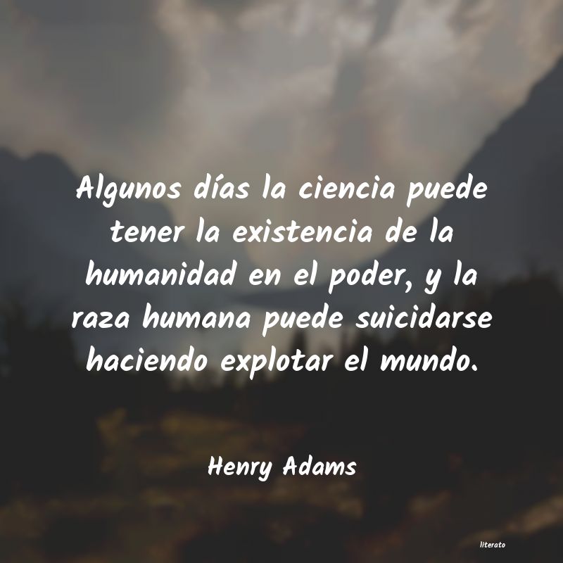 Frases de Henry Adams