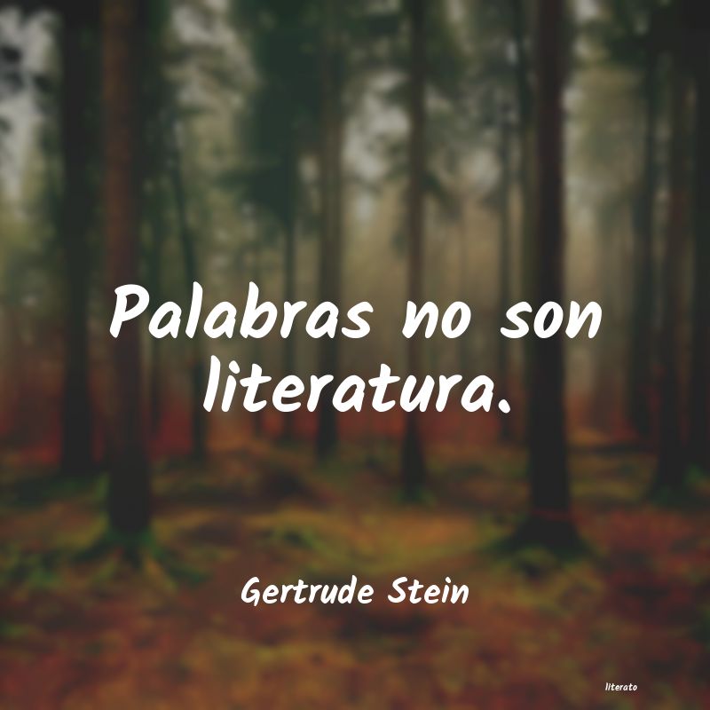 frases de Gertrude Stein