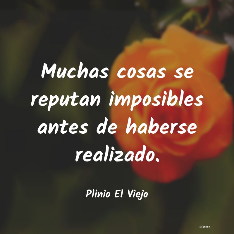 frases de Plinio El Viejo