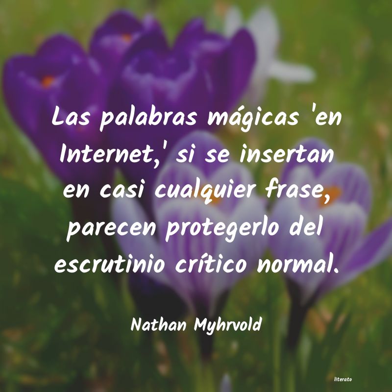 frases de Nathan Myhrvold