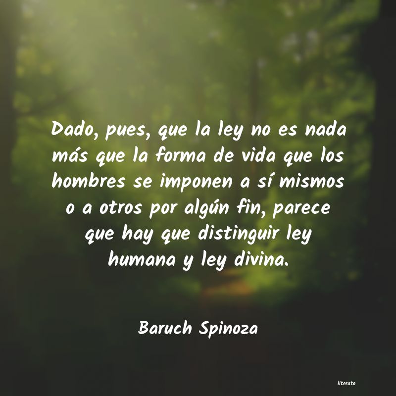 Frases de Baruch Spinoza