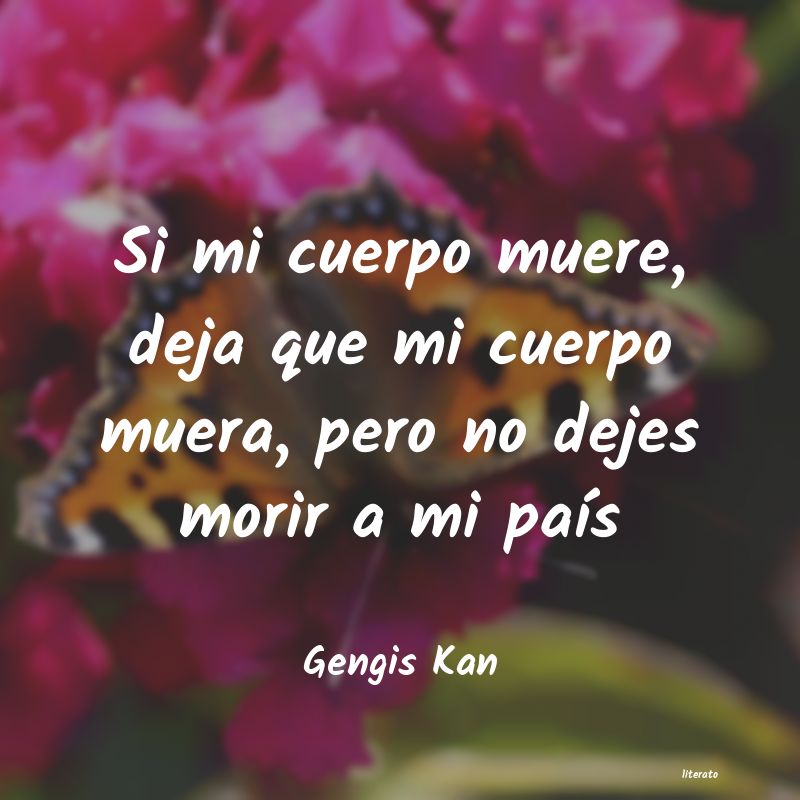 frases de Gengis Kan