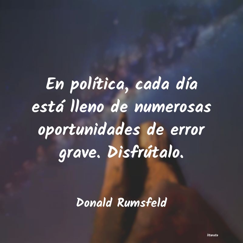 frases de Donald Rumsfeld