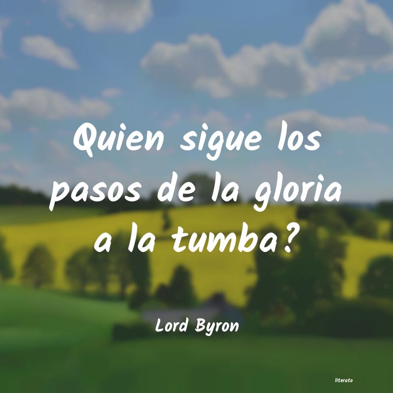 frases de Lord Byron