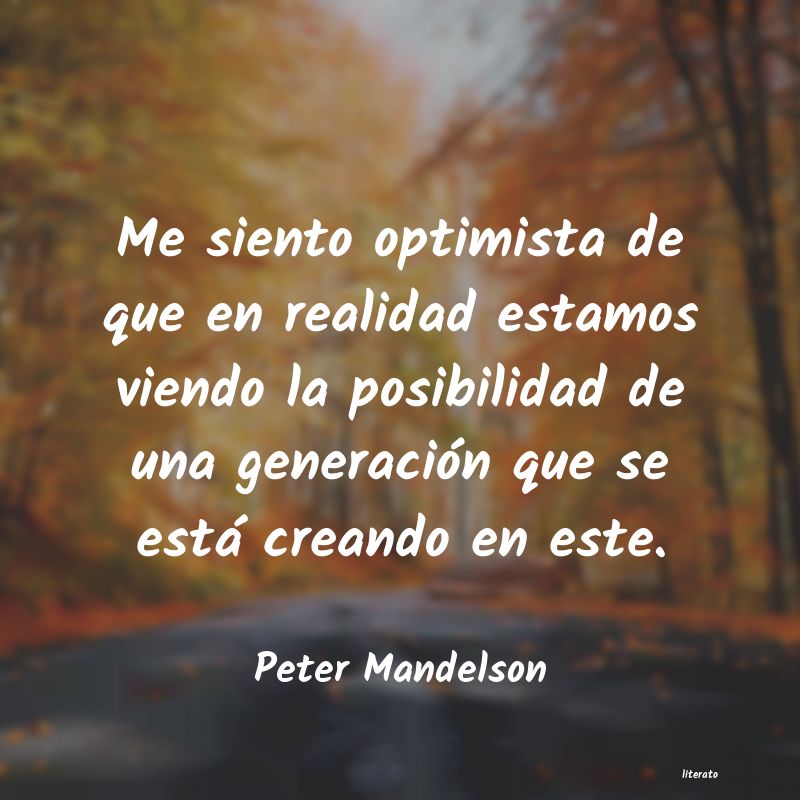 Frases de Peter Mandelson