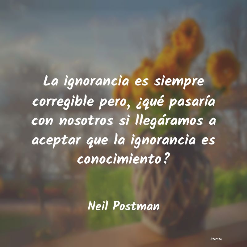 Frases de Neil Postman