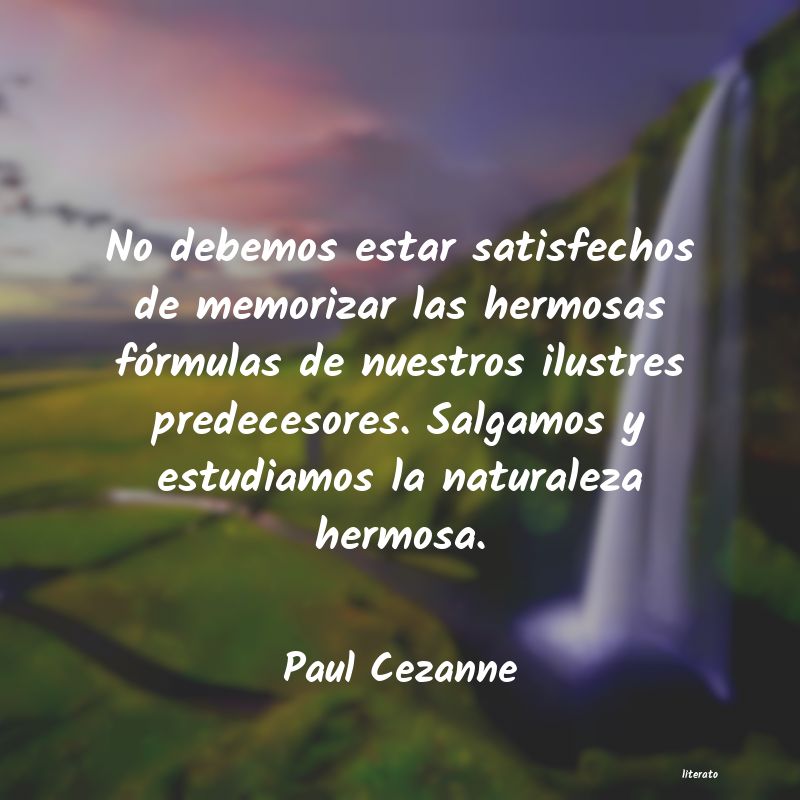 frases de Paul Cezanne
