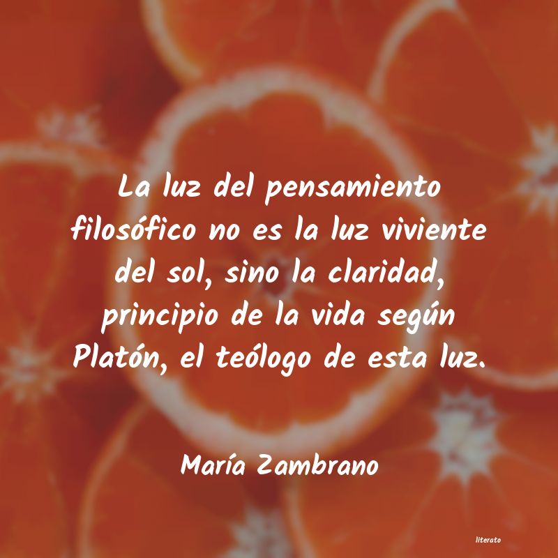 frases de MarÃa Zambrano