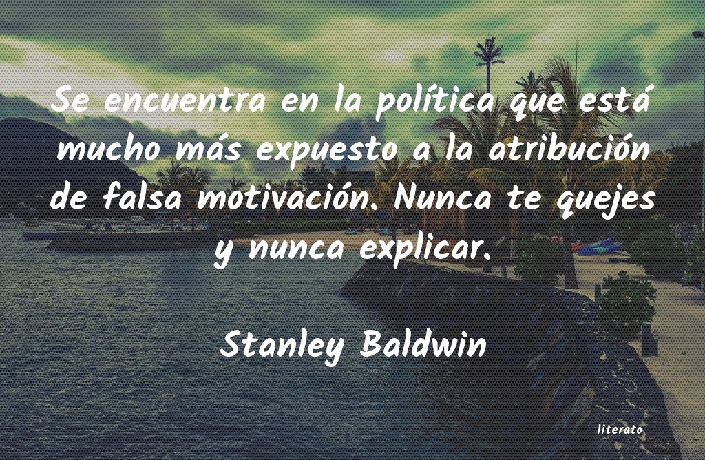 frases de Stanley Baldwin