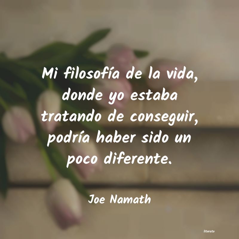 frases de Joe Namath