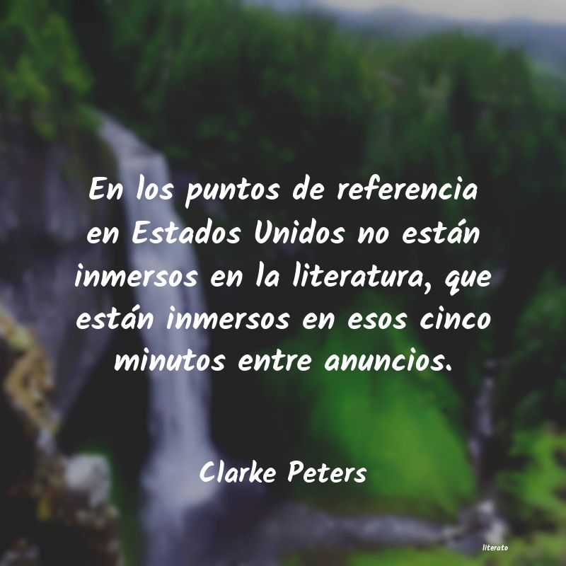 frases de Clarke Peters