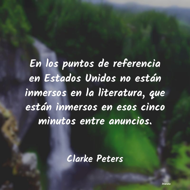 Frases de Clarke Peters