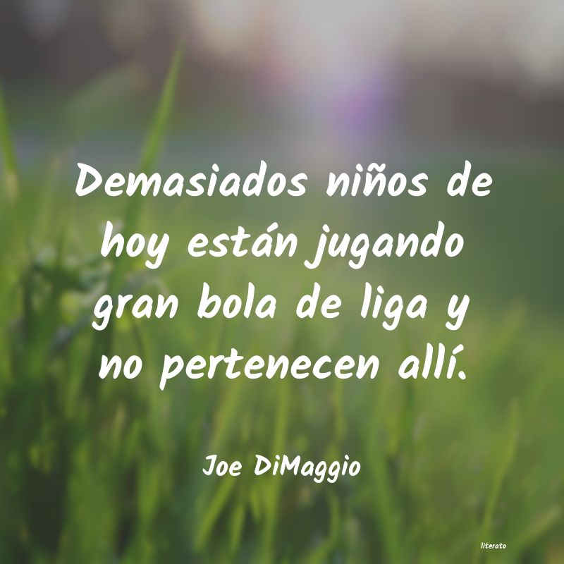 Frases de Joe DiMaggio
