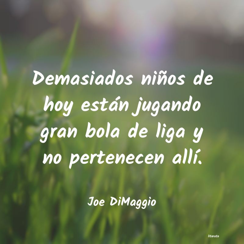 frases de Joe DiMaggio