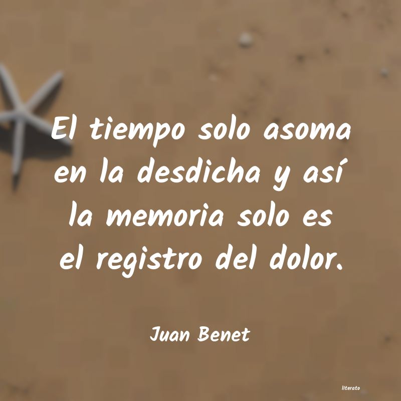 frases de Juan Benet