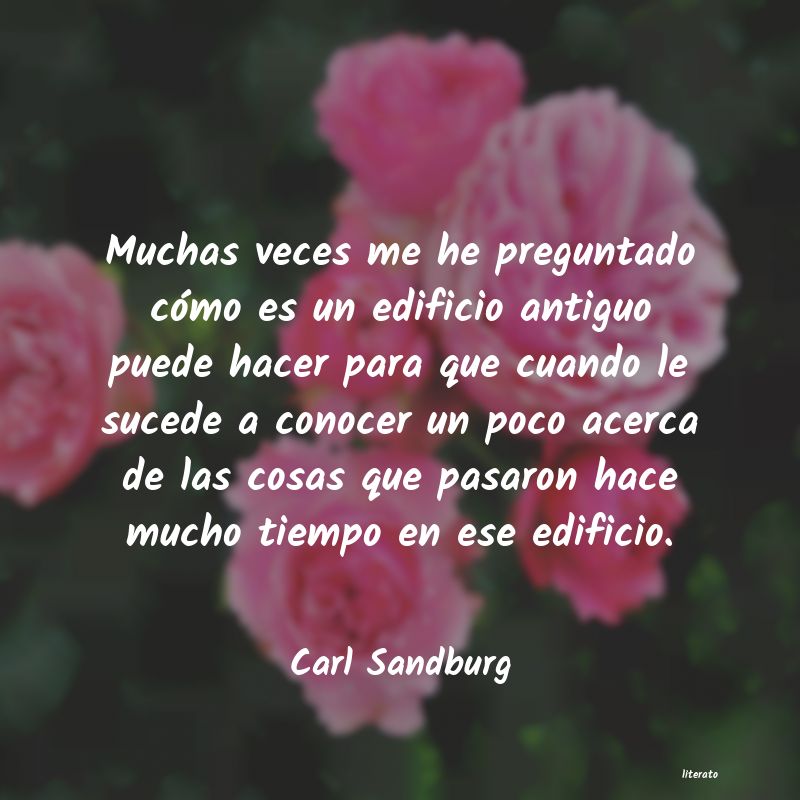 Frases de Carl Sandburg