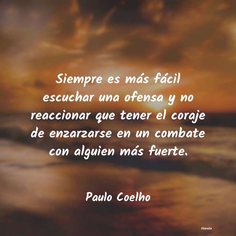 patata Rechazo Teleférico Paulo Coelho: Siempre es más fácil escucha