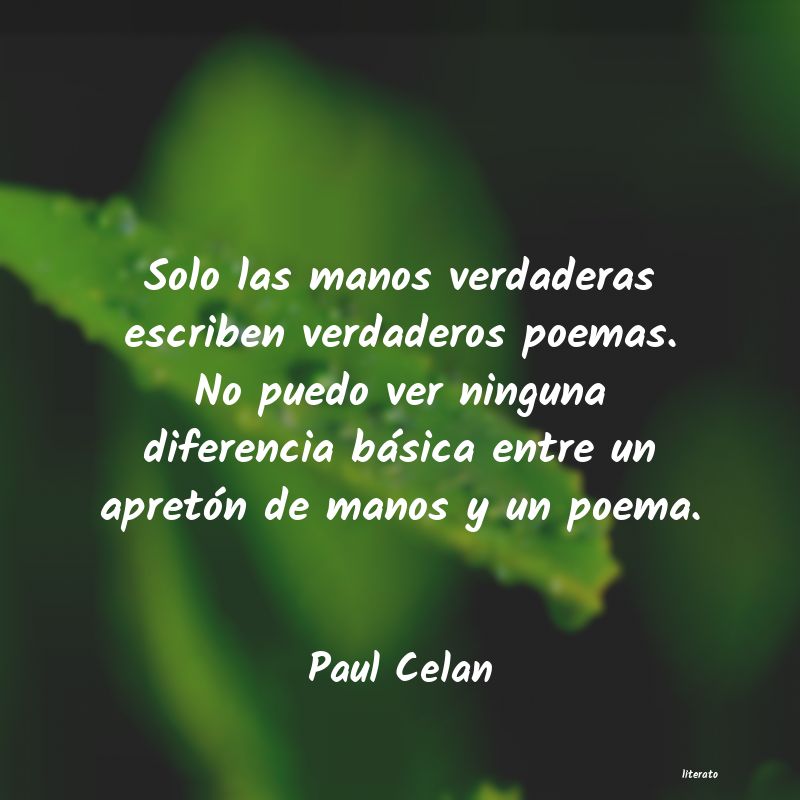 Frases de Paul Celan