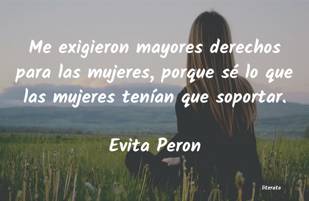 Frases de Evita Peron