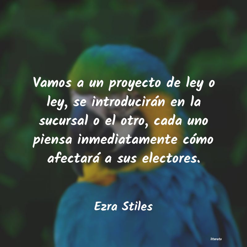 frases de Ezra Stiles