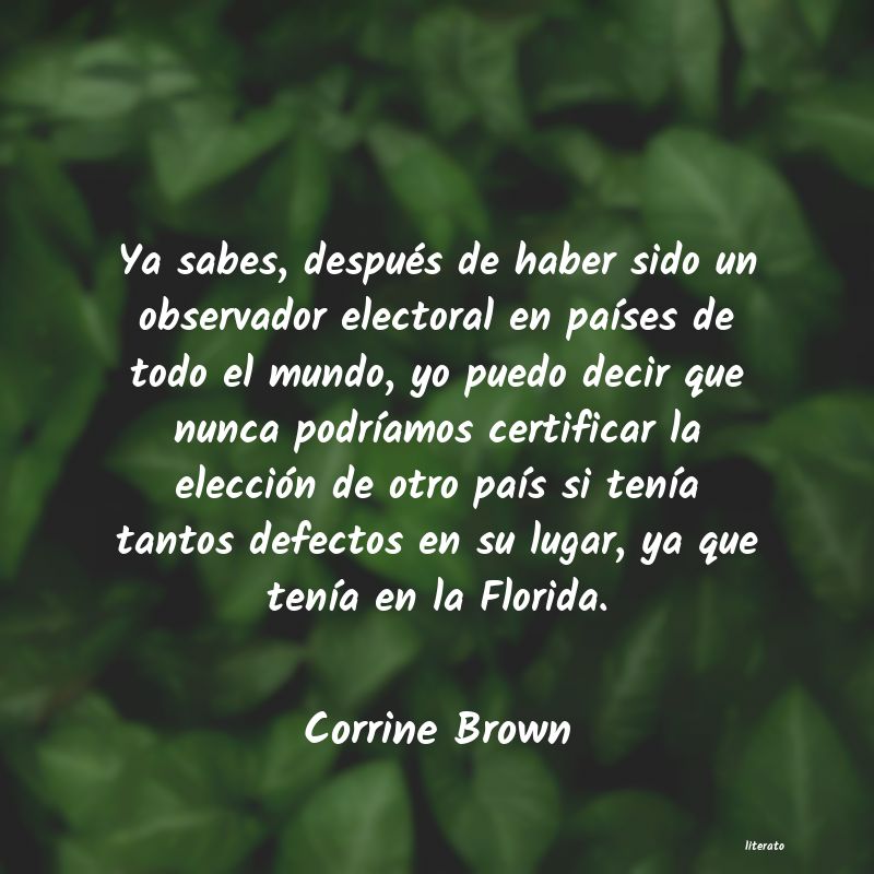Frases de Corrine Brown