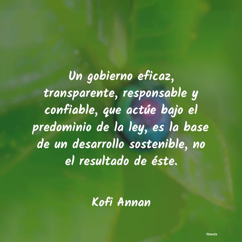 desarrollo humano kofi annan