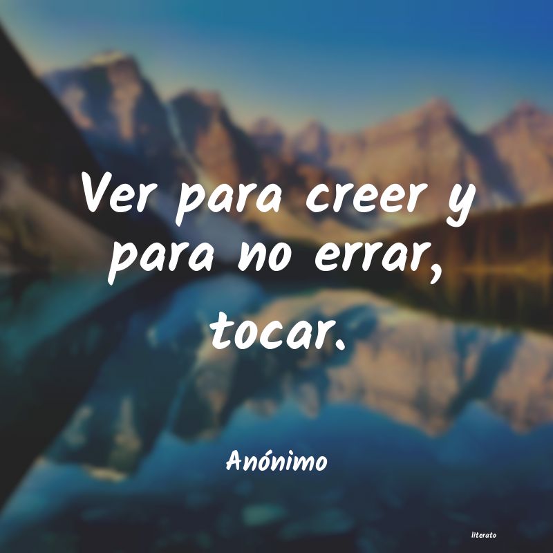 frases de tocar