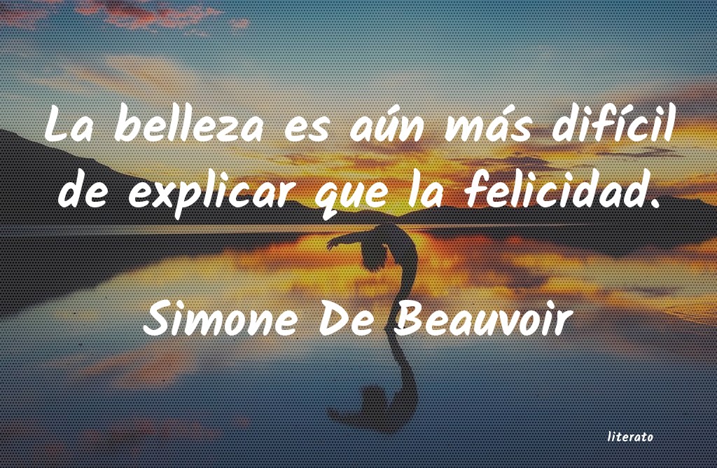 la belleza segÃºn simone de beauvoir