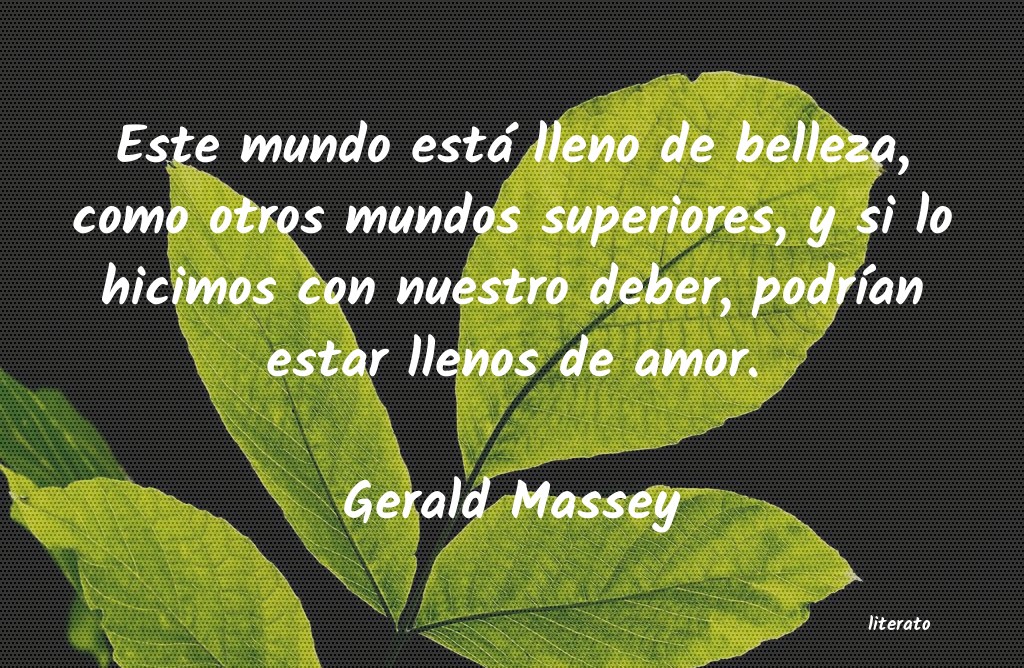 Frases de Gerald Massey