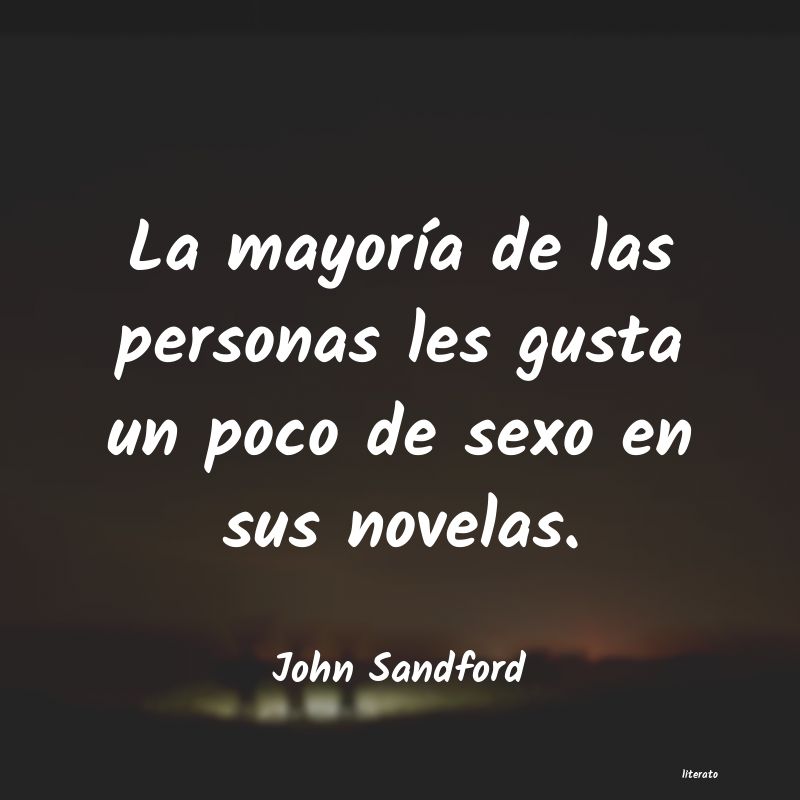 Frases de John Sandford