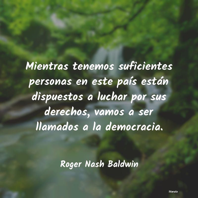 Frases de Roger Nash Baldwin