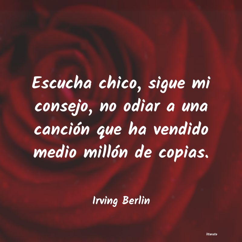 frases de Irving Berlin