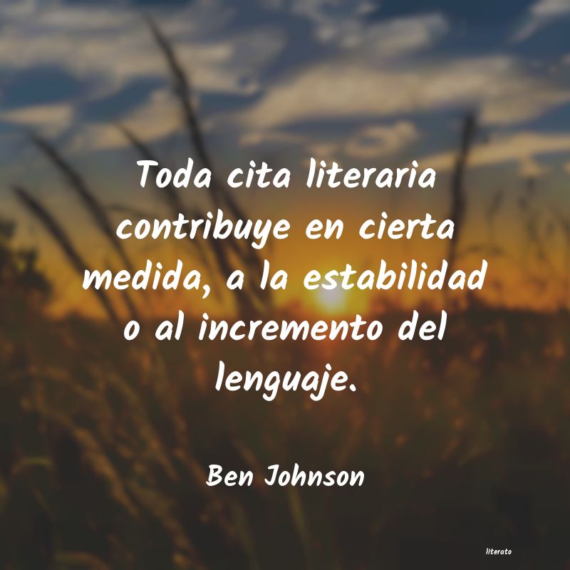 frases de Ben Johnson